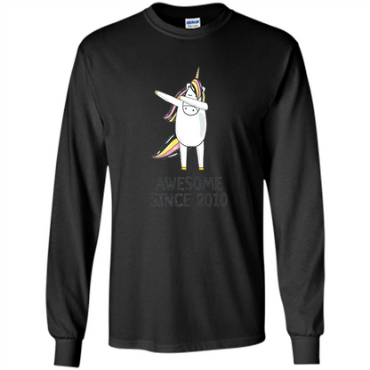 Awesome Since 2010 T-shirt Born In 2010 Black