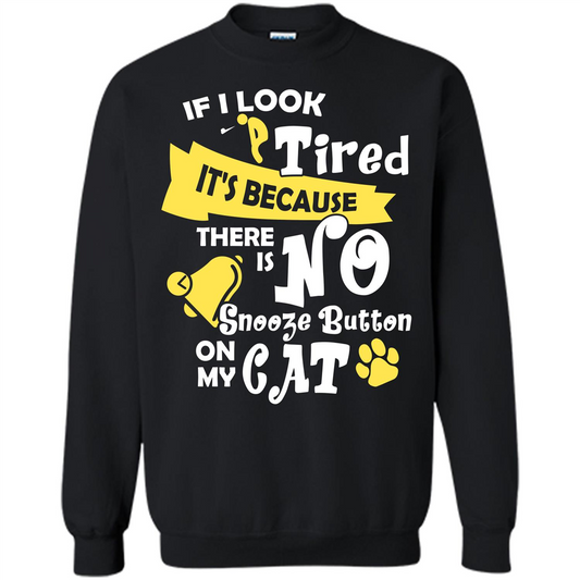 Cat T-shirt If I Look Tired Orange