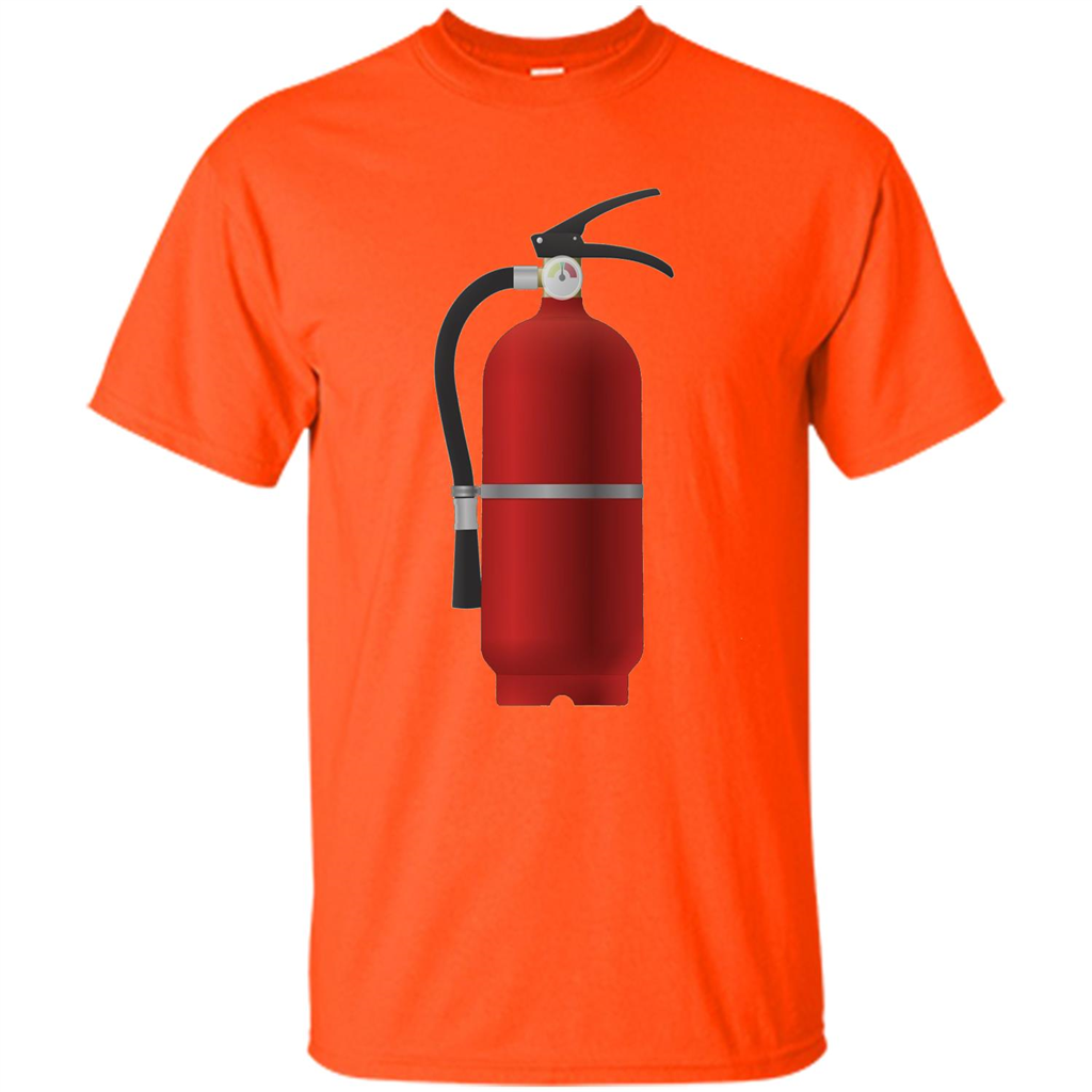 Fire Extinguisher T-shirt Emergency Fire Protection Orange