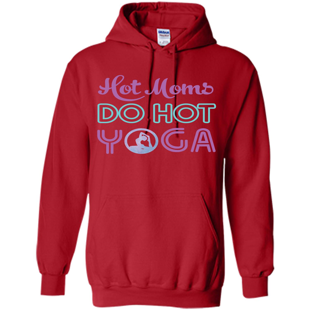 Yoga Mom T-shirt Hot Moms Do Hot Yoga Red