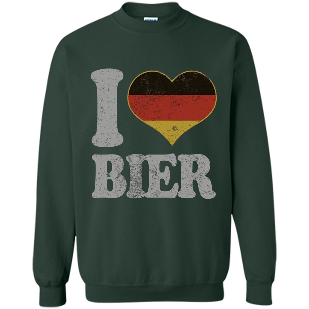 Oktoberfest T Shirt Germany Drinking Beer I Love Bier T-shirt Forest Green