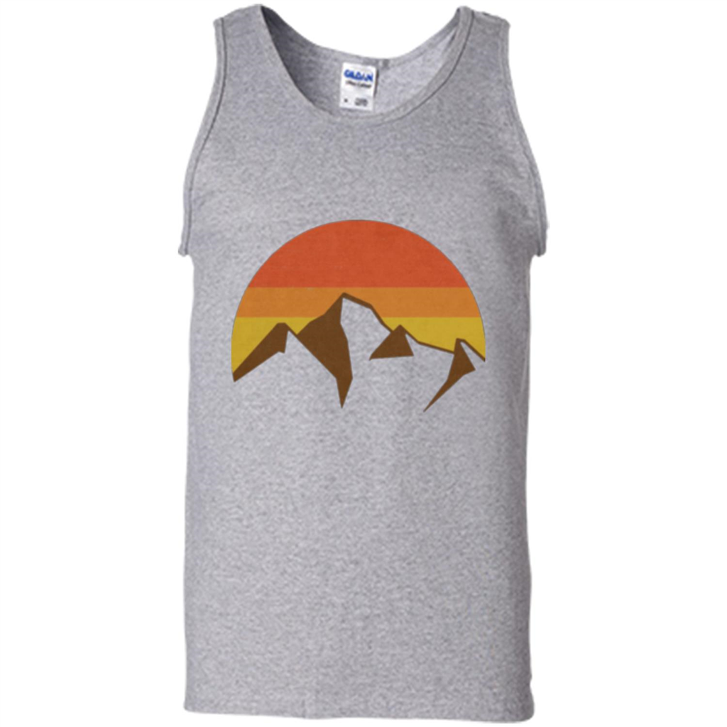 Mountain And Fall Sun T-shirt Sport Grey