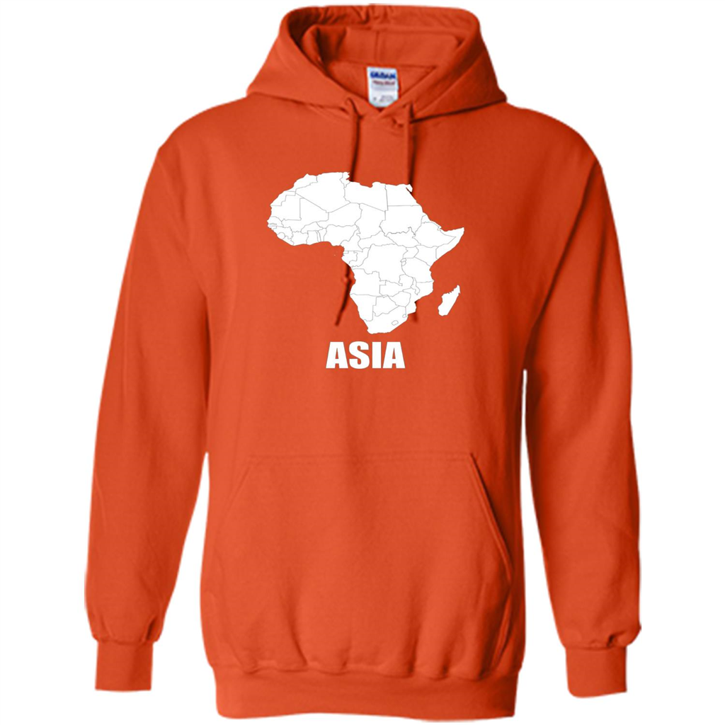 Africa Asia Funny t-shirts - Humor T-shirts Orange