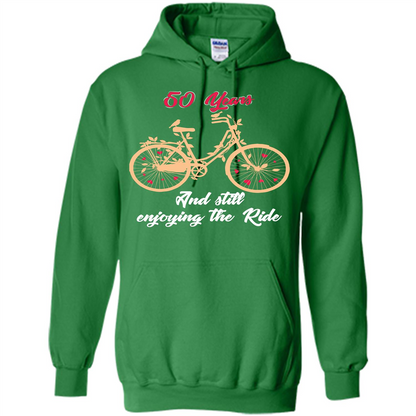 Anniversary T-shirt 50 Years And Still Enjoying The Ride Irish Green