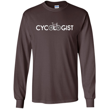 Cycologist T-shirt Cool Gift Shirt For Biker Dark Chocolate