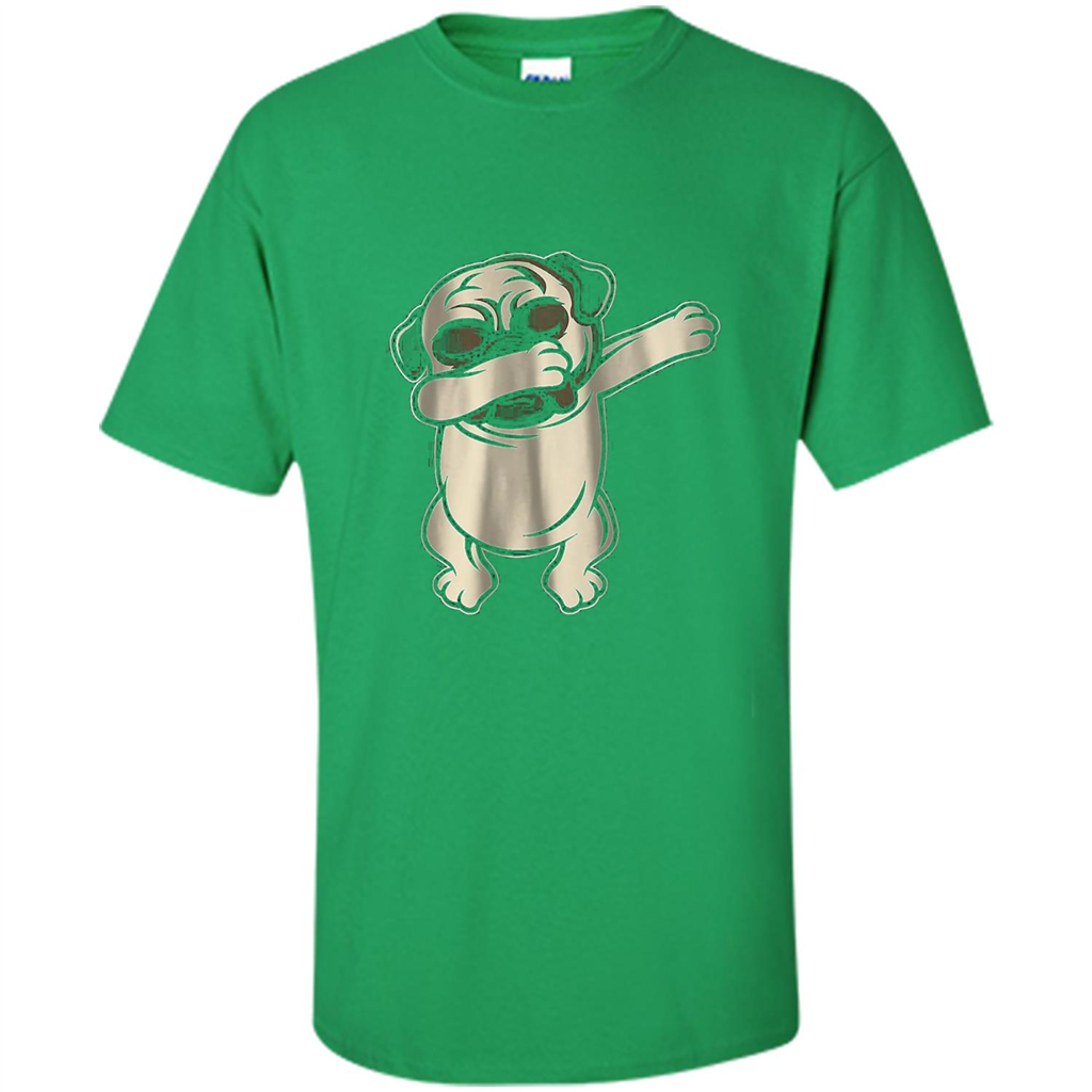 Pug Dabbing T-shirt Irish Green