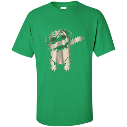 Pug Dabbing T-shirt Irish Green