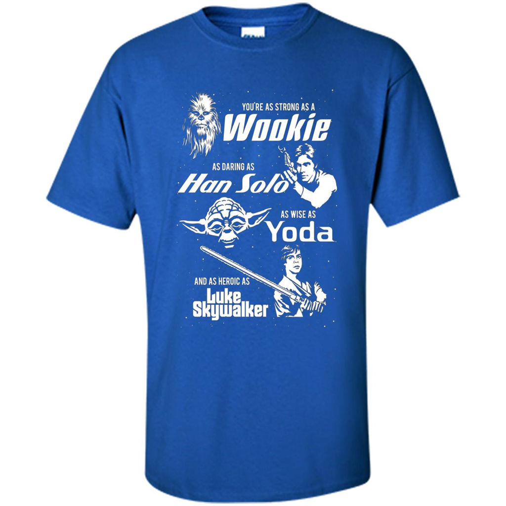 Fathers Day T-shirt Dad Is Cool As Chewy Han Yoda Luke Royal
