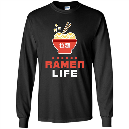 Ramen Life T-shirt, Tasty Anime Noodle Bowl T-shirt Black