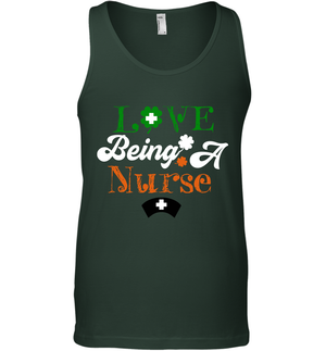 Love Being A Nurse Saint Patricks Day ShirtCanvas Unisex Ringspun Tank