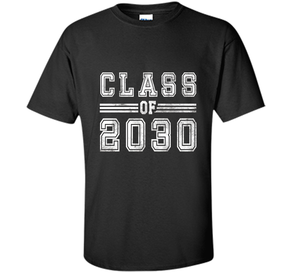 Kindergarten T-shirt Class Of 2030 Kindergarten Style T-shirt Black