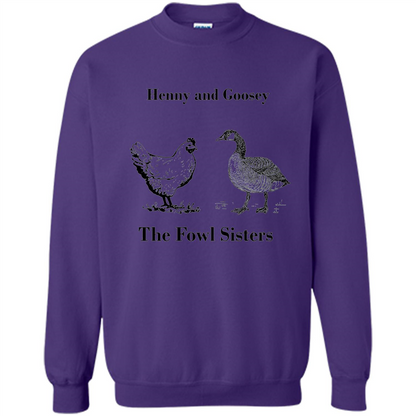 Henny and Goosey The Fowl Sisters T-shirt Purple