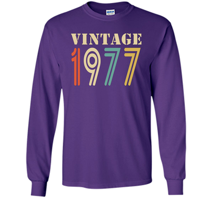 Vintage 1977 - 40th birthday gift shirt t-shirt Purple