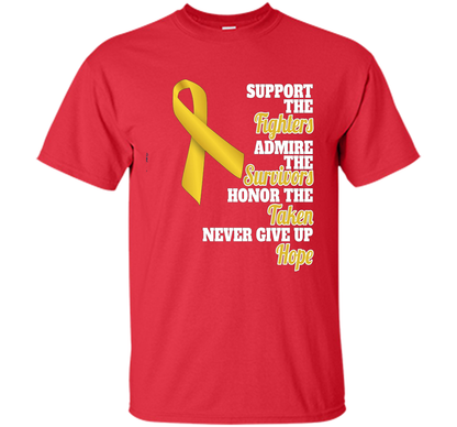 Cancer Awareness T-shirt Support Childhood Cancer Awareness Red