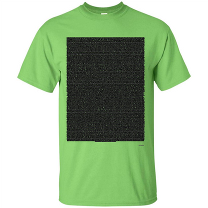 Bee Movie Script T-shirt Lime
