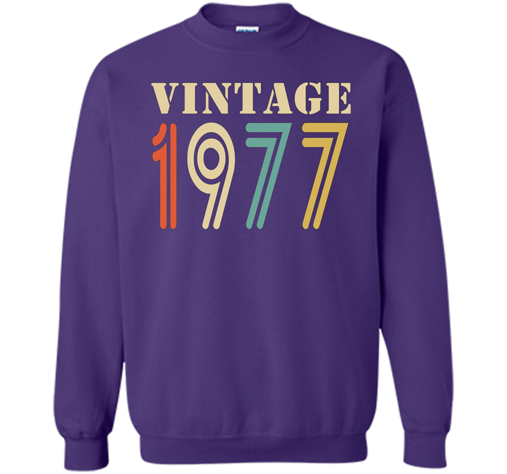 Vintage 1977 - 40th birthday gift shirt t-shirt Purple