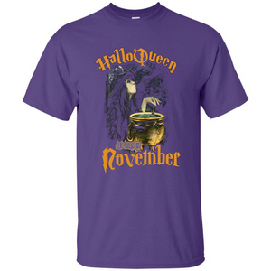 HalloQueen Are Born In October T-shirt