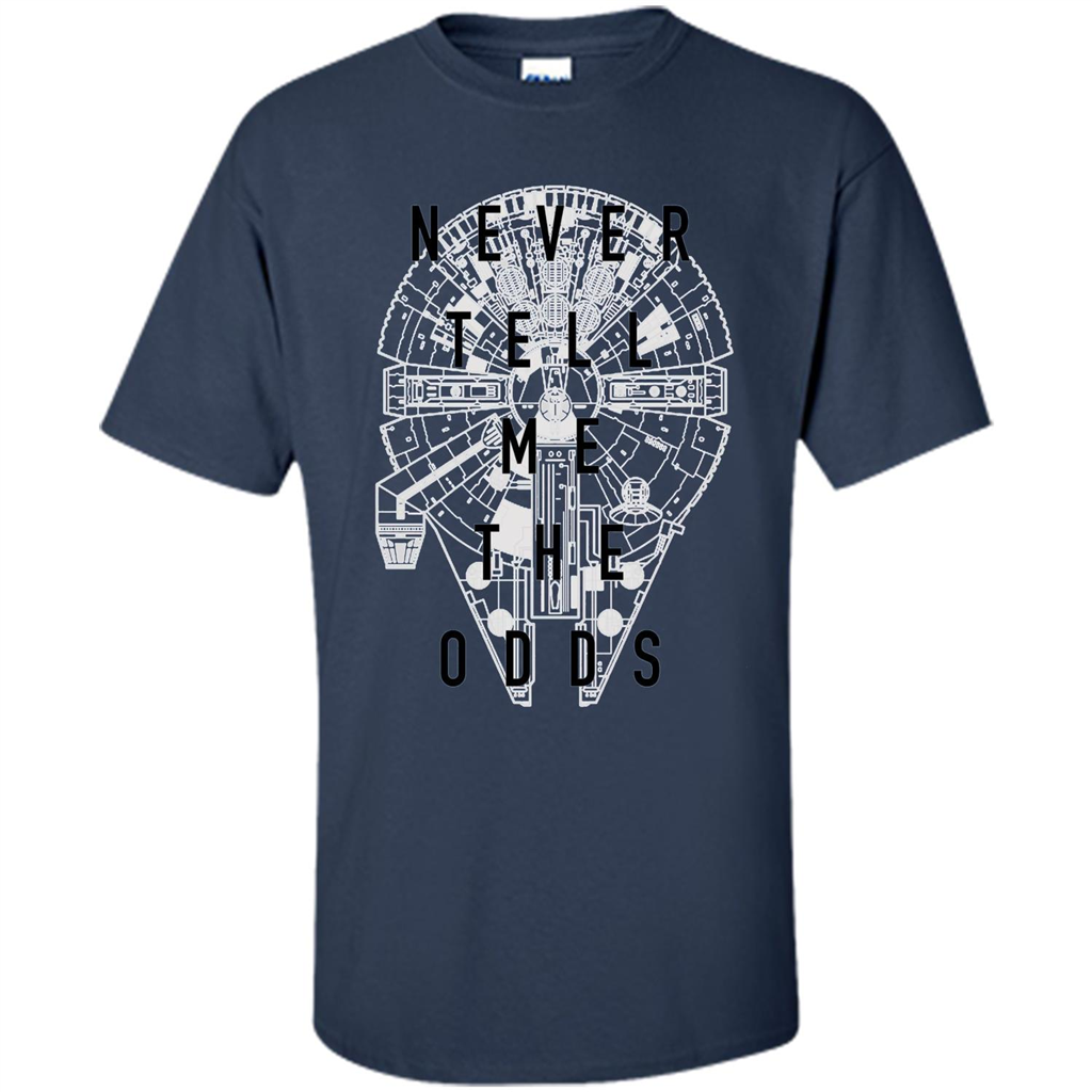 Movie T-shirt Never Tell Me The Odds T-shirt Navy