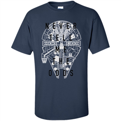 Movie T-shirt Never Tell Me The Odds T-shirt Navy