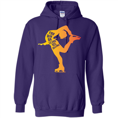 Ice Skating T-shirt You Win Or Learn Ice Skating Purple
