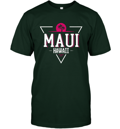 Maui Hawaii Summer Shirt T-Shirt T-Shirt Forest Green