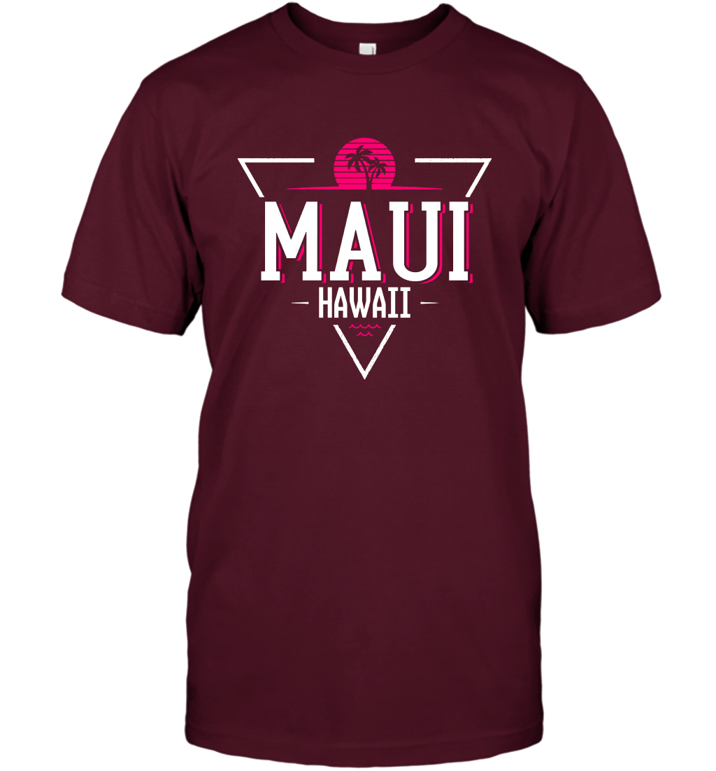 Maui Hawaii Summer Shirt T-Shirt T-Shirt Maroon