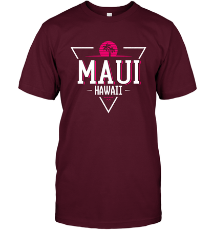 Maui Hawaii Summer Shirt T-Shirt T-Shirt Maroon