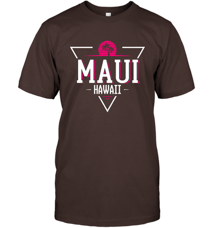 Maui Hawaii Summer Shirt T-Shirt T-Shirt Dark Chocolate