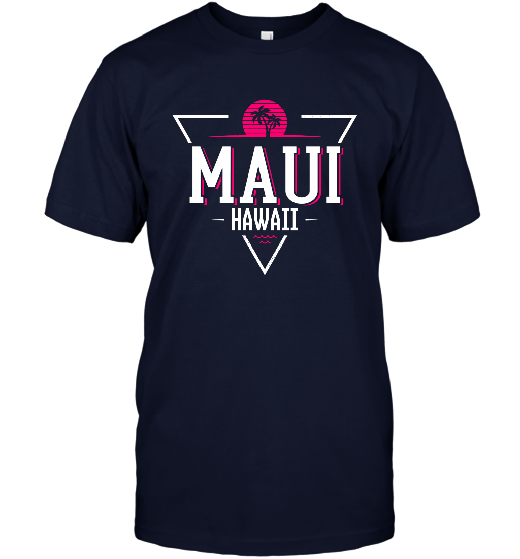 Maui Hawaii Summer Shirt T-Shirt T-Shirt Navy