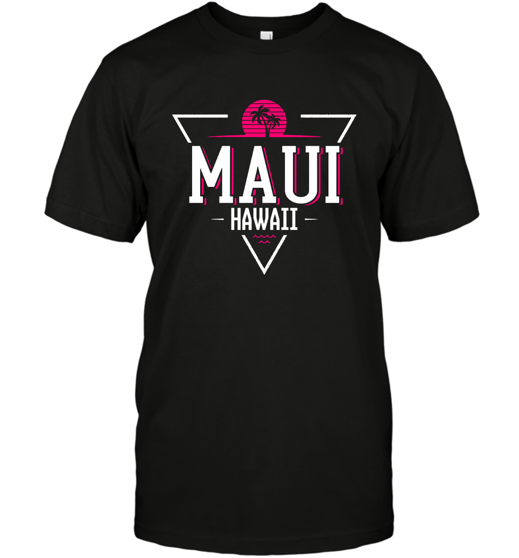 Maui Hawaii Summer Shirt T-Shirt T-Shirt Black