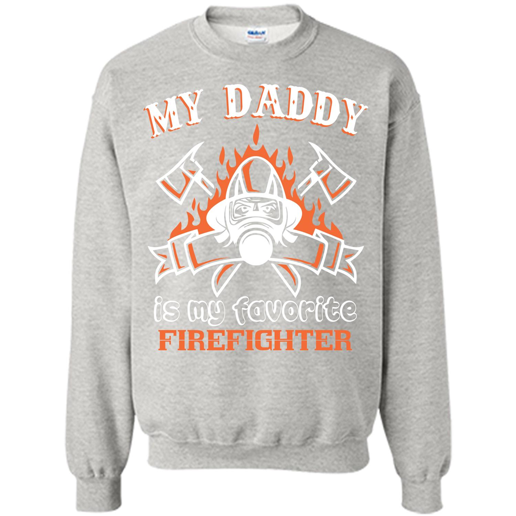 Firefighter daddy T-shirt My Daddy Is My Favorite Firefighter Ash