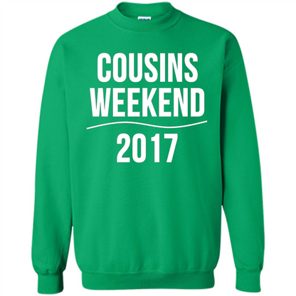 Family T-shirt Cousins Weekend 2017 Irish Green