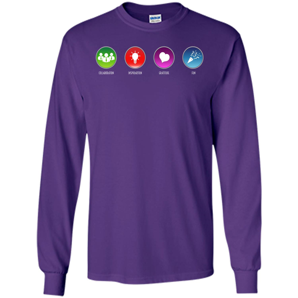 Values Icons T-shirt Purple