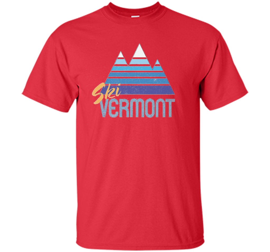 Ski Vermont T-shirt Red