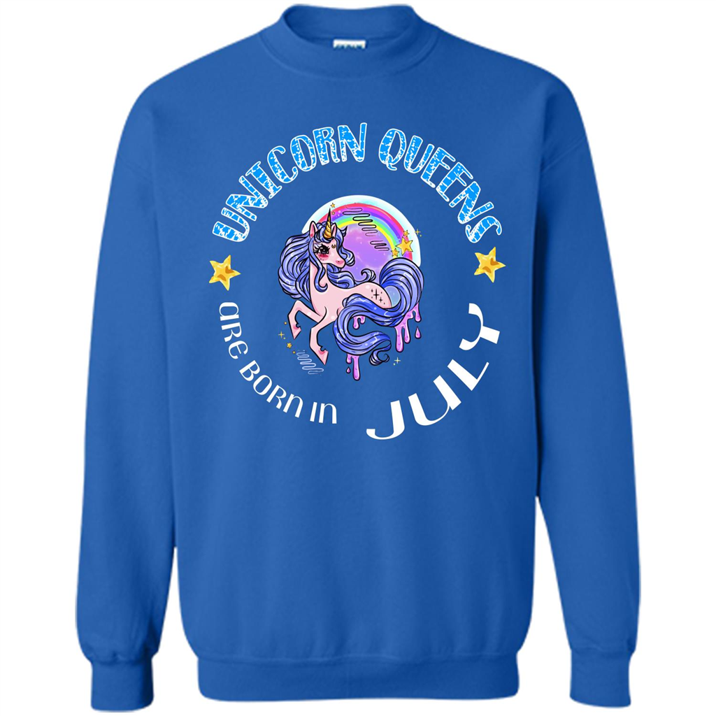 July Unicorn T-shirt Unicorn Queens Are Born July Royal