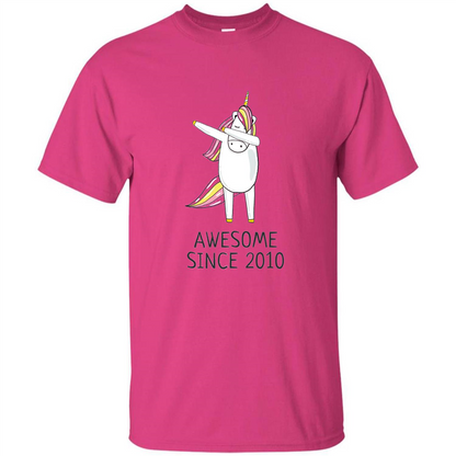 Awesome Since 2010 T-shirt Born In 2010 Heliconia