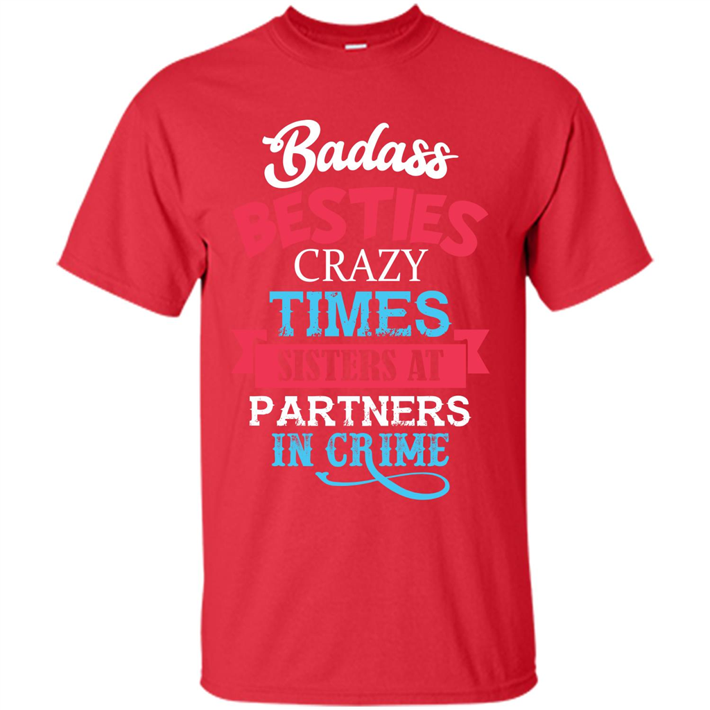 Family T-shirt Sisters Partners In Crime T-shirt Red