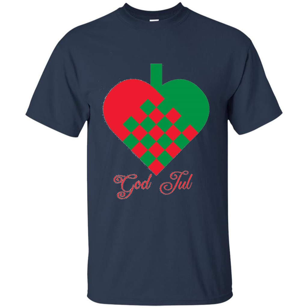 God Jul Merry Christmas T-shirt Navy