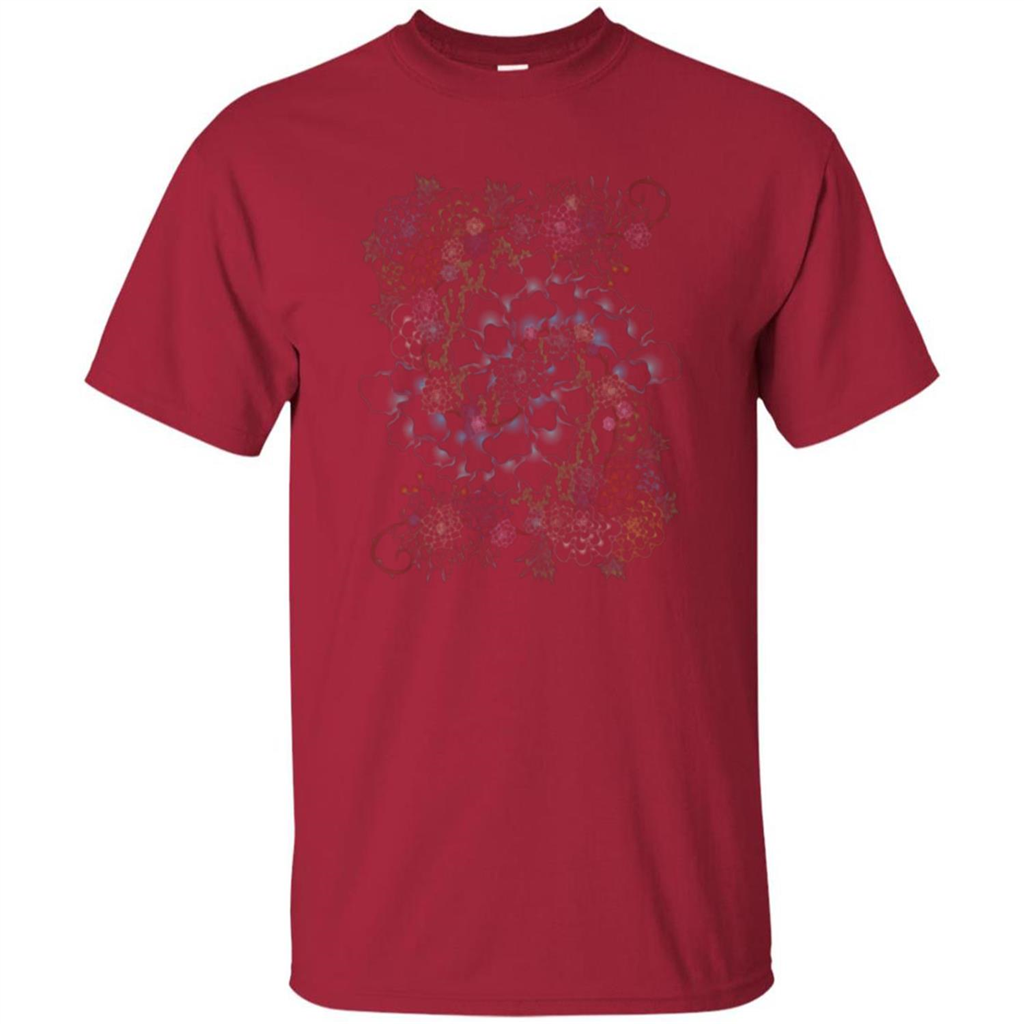 Succulent Swirl T-shirt Cardinal