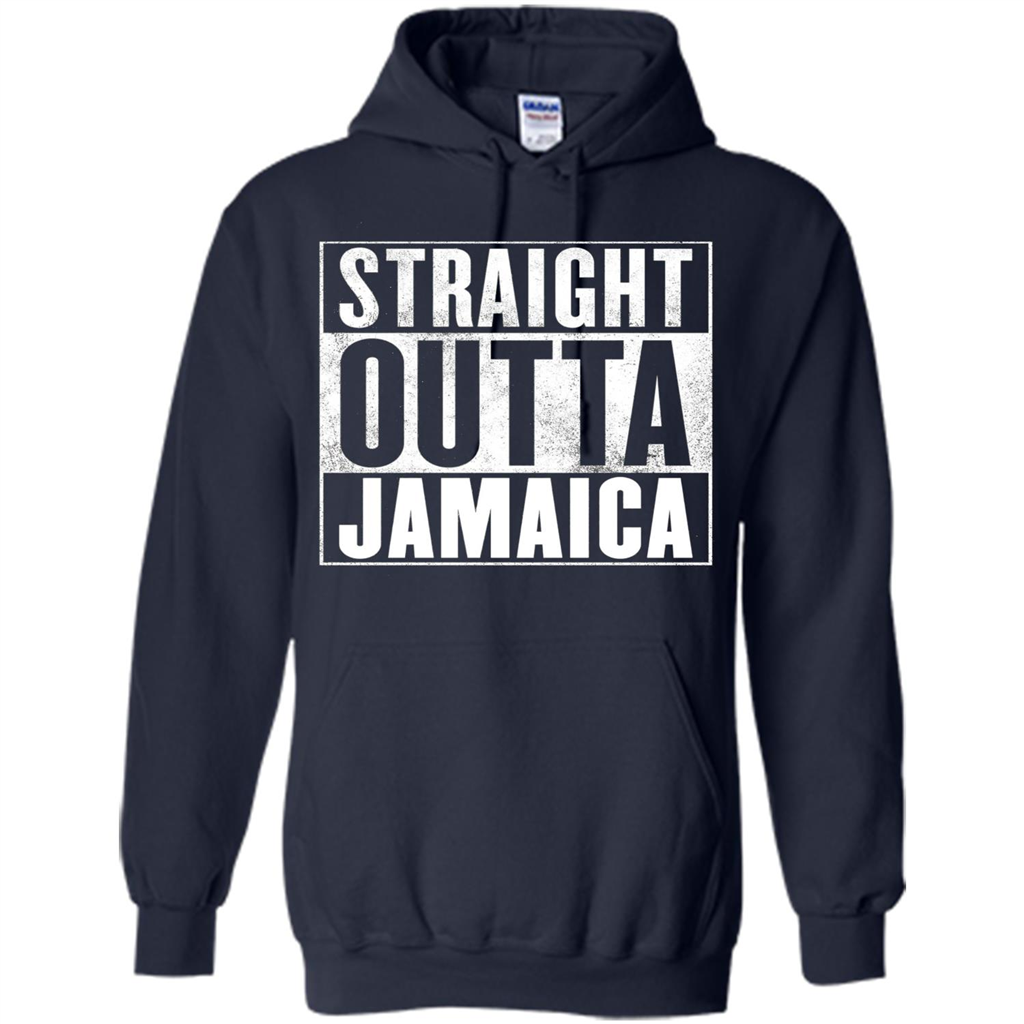 Jamaica T-Shirt - Straight Outta Jamaica T-shirt Navy