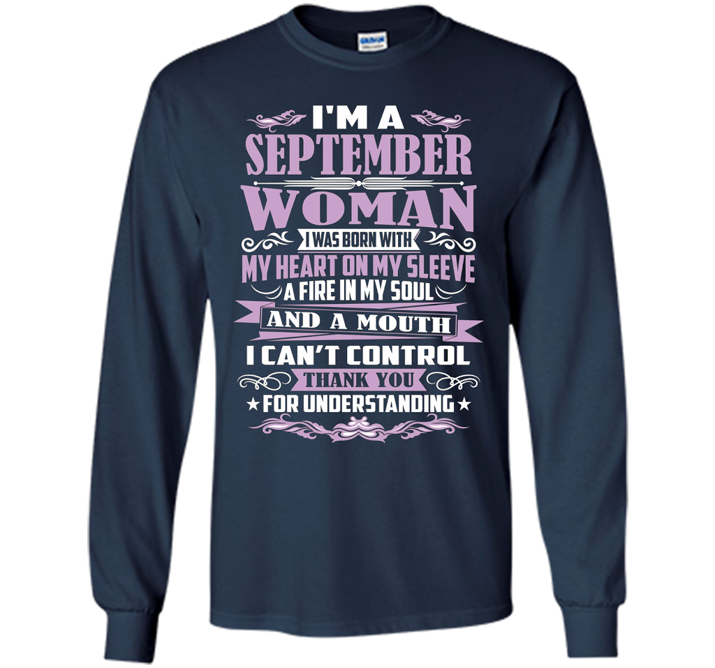 I'm A September Woman T-shirt Navy