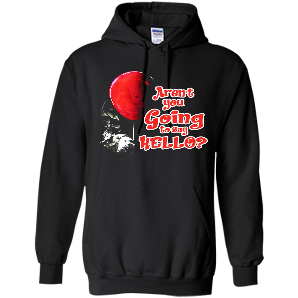 Halloween T-shirt Aren't You Going To Say Hello T-shirt Black