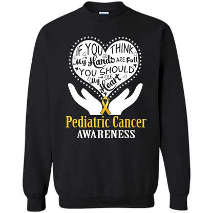 Pediatric Cancer T-shirt Raise Awareness Black