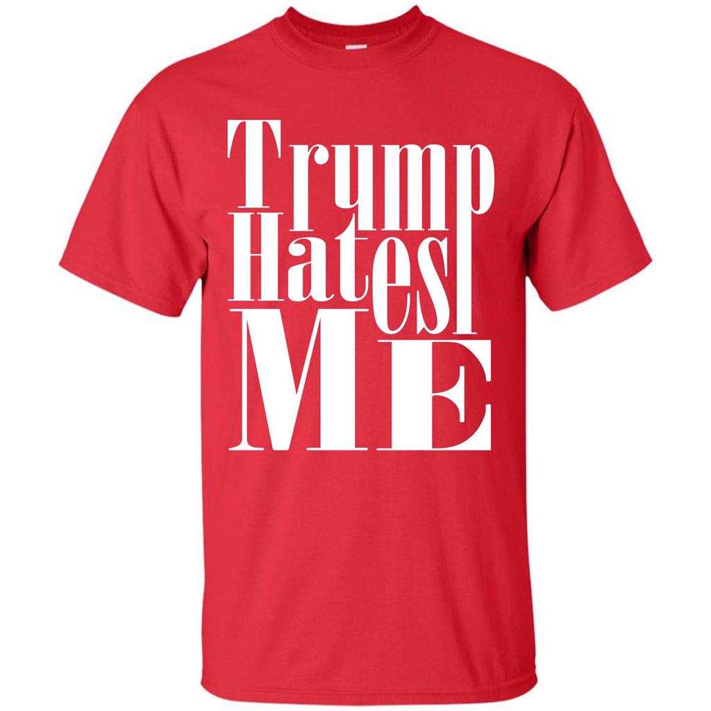 President America Hates Me T-shirt Red