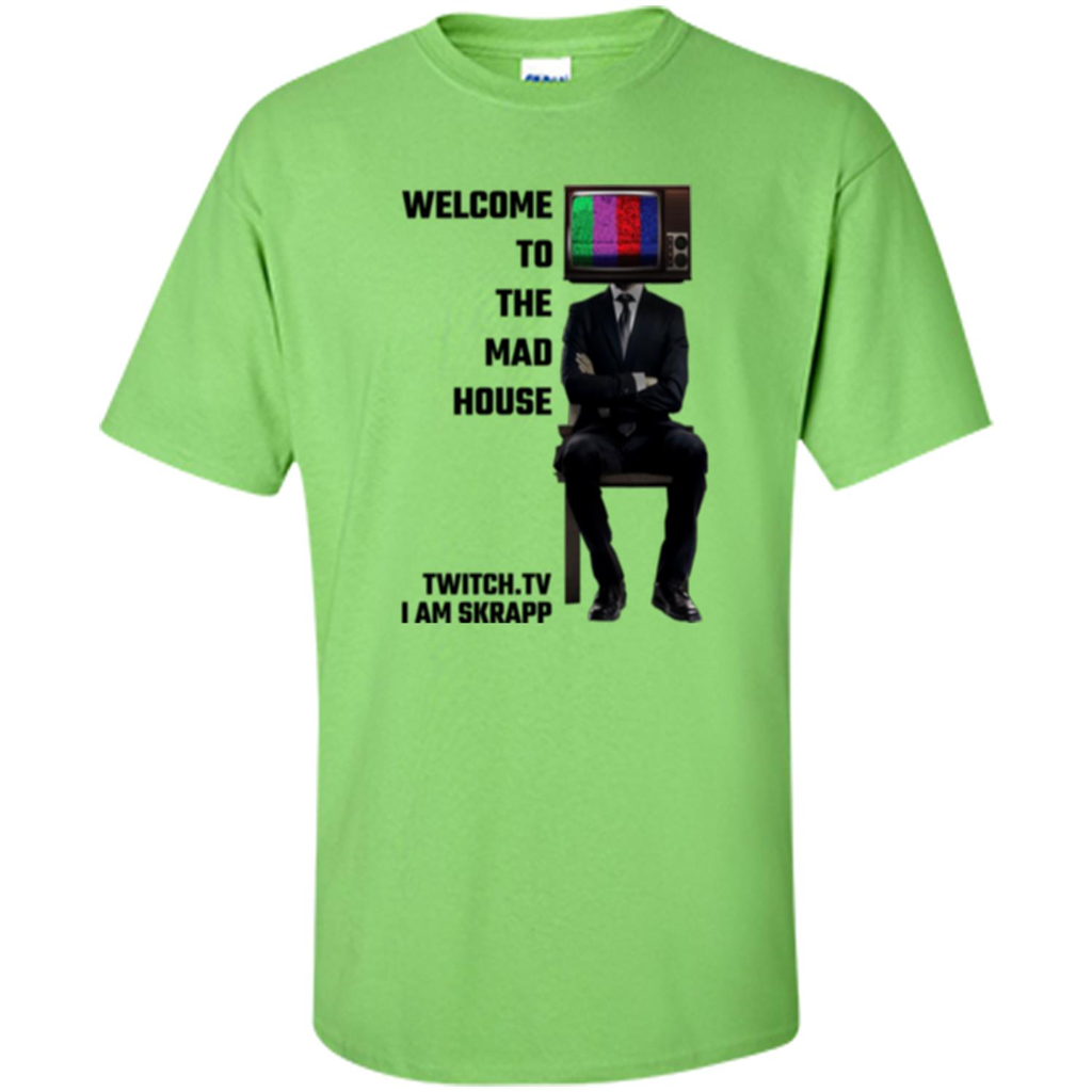 Welcome To The Mad House - I Am Skrapp T-shirt Lime