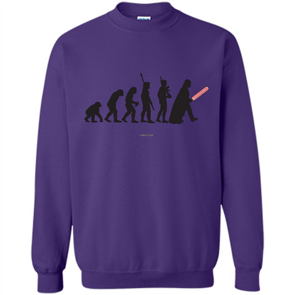 Movies Lover T-shirt Human Evolution Orange