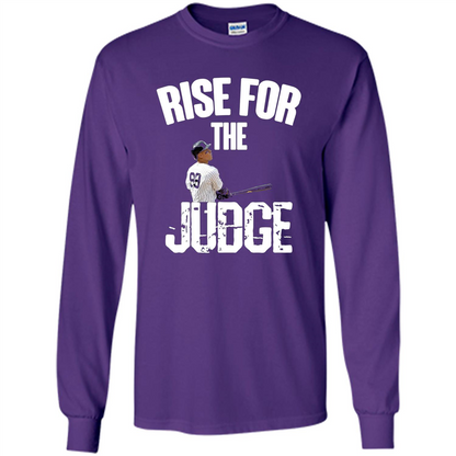 All Rise For The Judge Shirt 99 Baseball T-shirt Purple