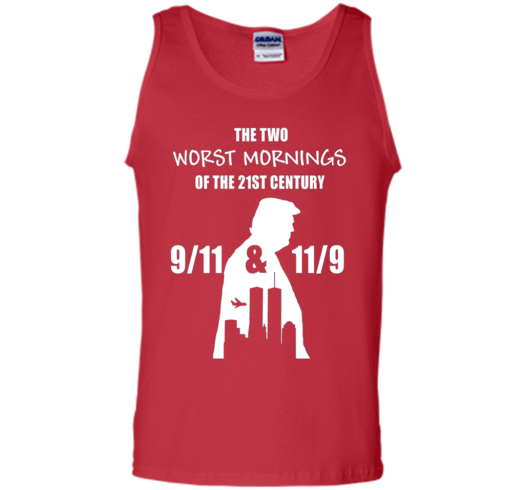 the two worst mornings of the 21st century 9/11 &amp; 11/9 cool shirt Red