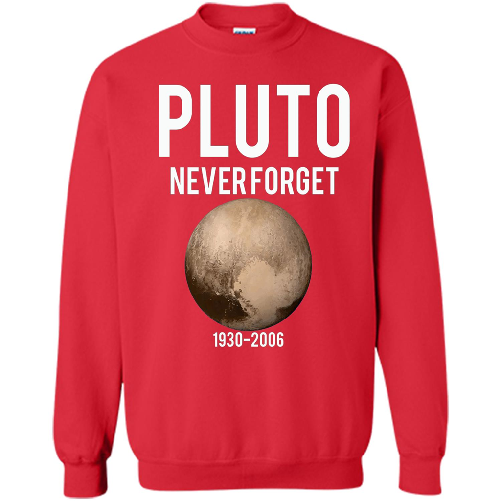 Funny Pluto Never Forget 1930-2006 T-shirt Red