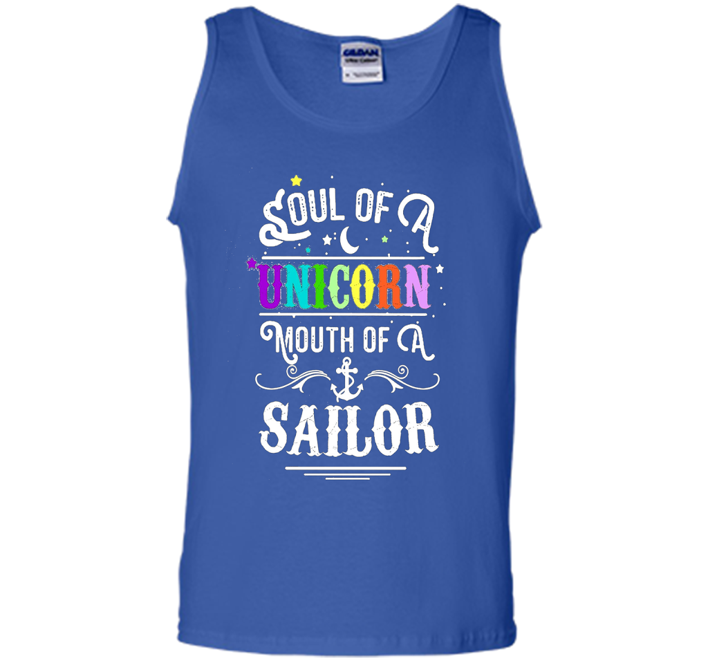 Soul Of A Unicorn Mouth Of A Sailor T-shirt Royal